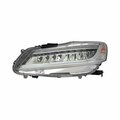 Sherman Parts Left Composite Sedan LED Headlamp Assembly for 2017 Honda Accord SHE2817K-150Q-1